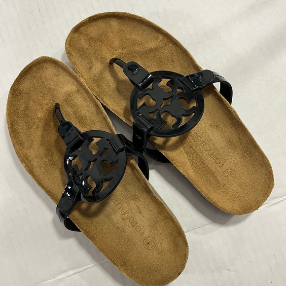 TORY BURCH PATENT LEATHER MILLER CLOUD SANDAL - Picture 13 of 16